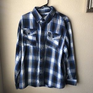 Milwaukee Shaf International Men's Button Front Shirt Plaid Flannel Size XXL GUC